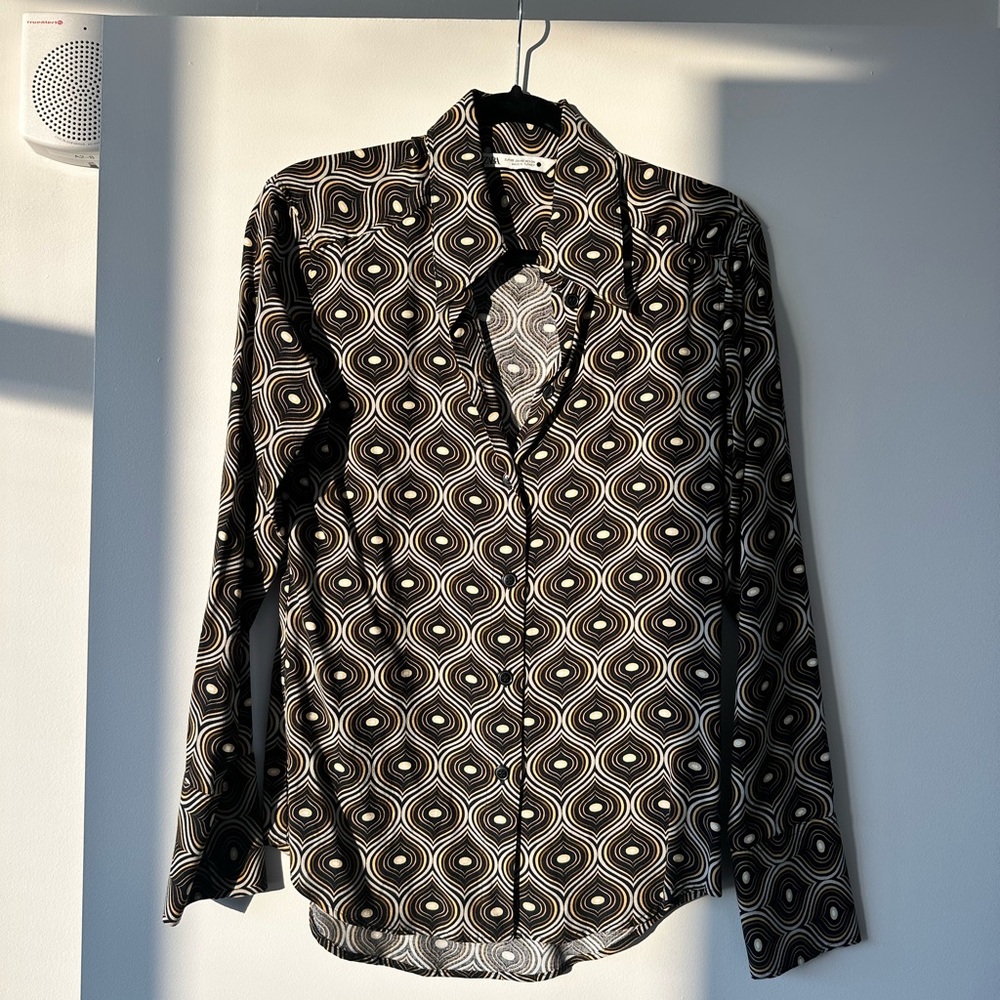 Zara Geometric Pattern Blouse